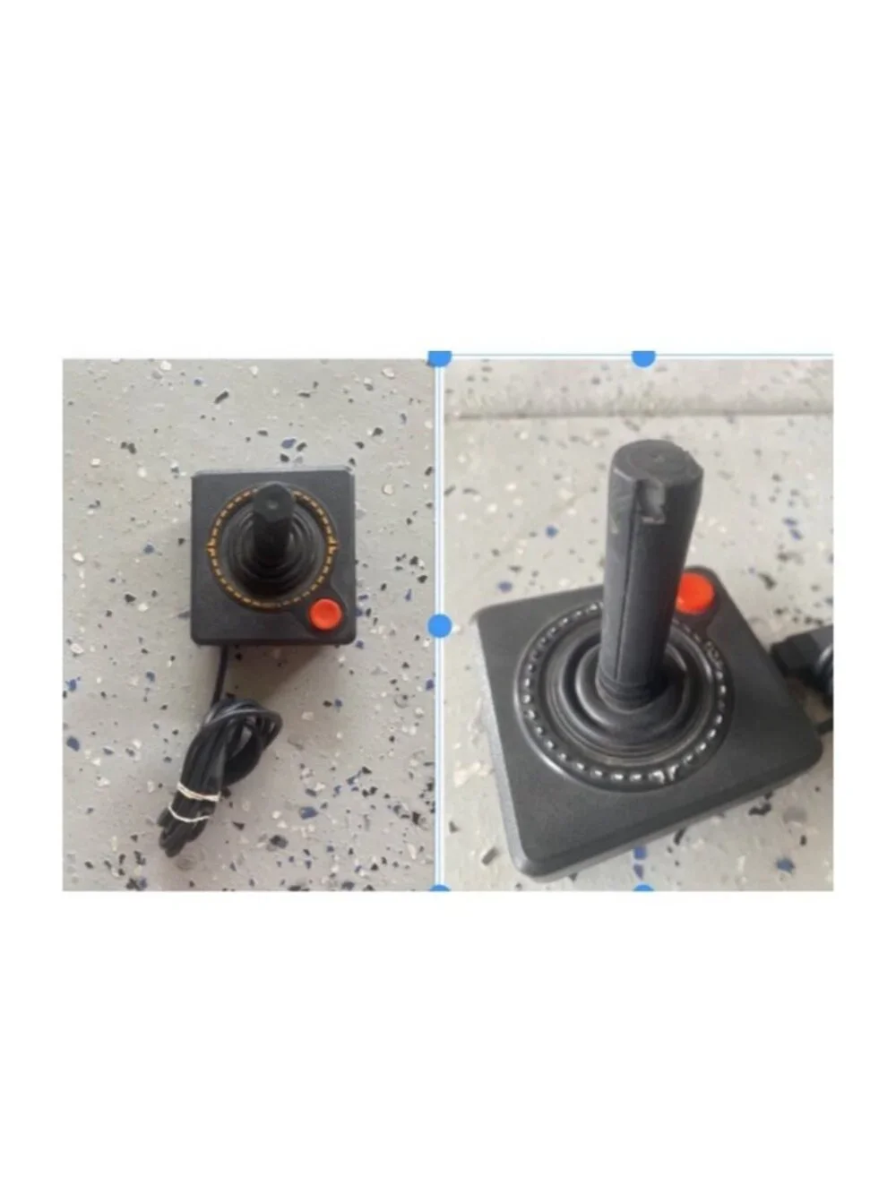 Atari Controller Video Game Joystick Set Of (2) EJS-019 1 Good, 1 Fair Condition